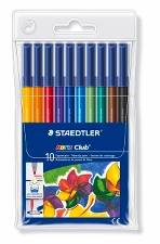 Farvetusser Staedtler Noris Club ass. 10mm 10stk/pak