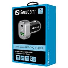 Sandberg Car Charger 1xQC3.0 +1xUSBC 20W