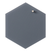 Glass board 21 cm Hexagon. Grey