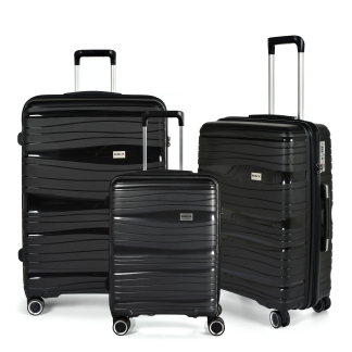 Kuffertsæt RW Travel Alfrida 20"+24"+28" sort hardcase