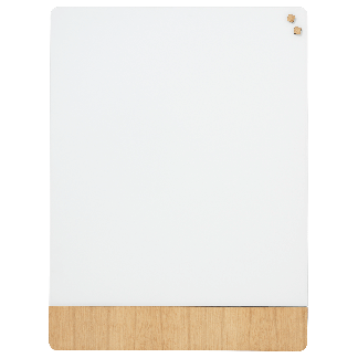 Glass board 90 x 120 cm, White matt