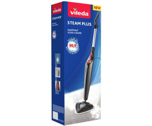 Vileda 168917 Steam Plus 3.0 Electric Mop with 2x Microfibre Replacement Pads