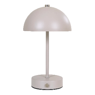 Bordlampe LED trådløs sandfarvet