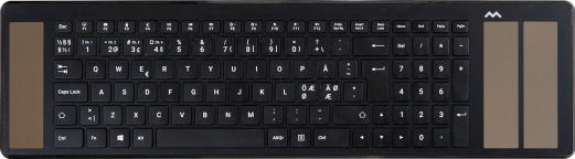 Mousetrapper Type Keyboard, sort med solceller