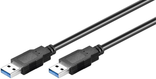 Kabel USB-A han til USB-A han MicroConnect 2 meter sort