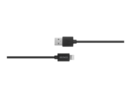 Kabel DELTACO USB-A til Lightning 1m MFI