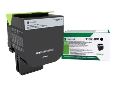 Lasertoner Lexmark CS417/CX417 sort HY 6k 71B2HK0